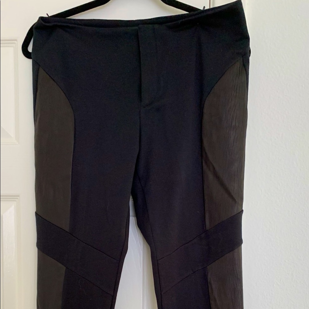 Rag & Bone Slacks w/leather inserts size 10